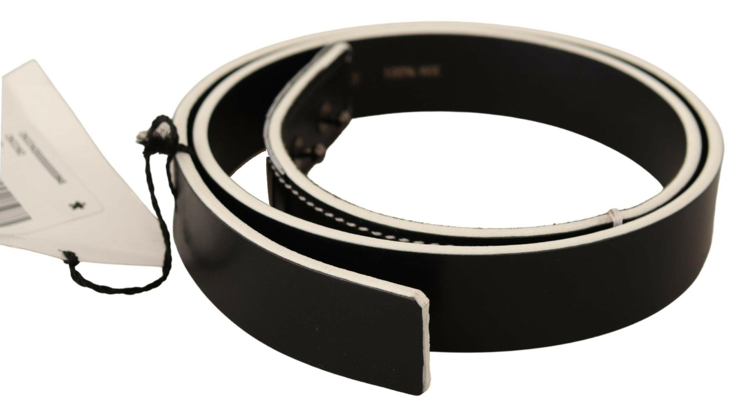 Costume National Black White Leather Fashion Waist  Belt -   -  Costume National. Costume National Black White Leather Fashion Waist  Belt -   -  Costume National.