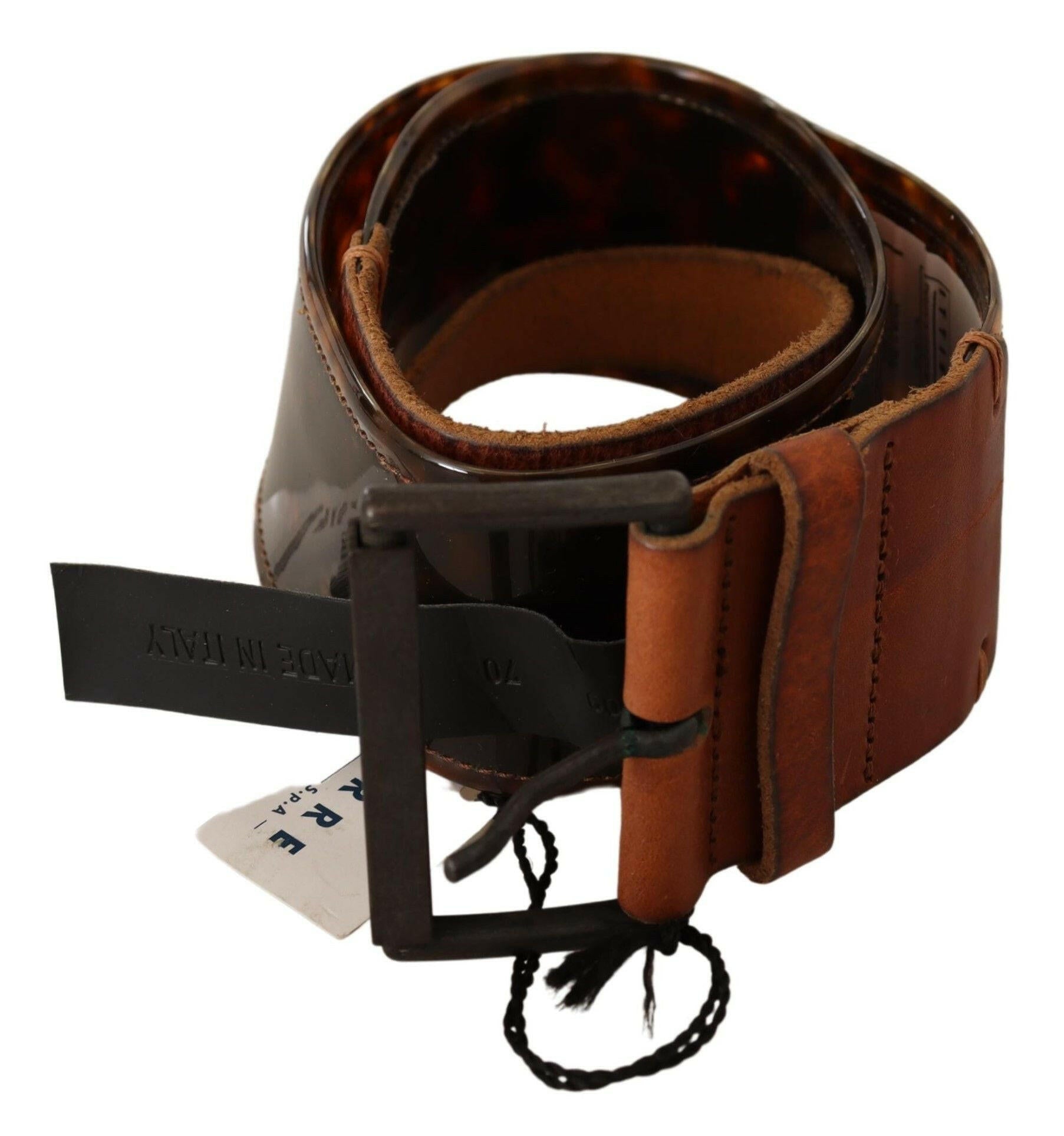 Ermanno Scervino Dark Brown Leather Buckle Waist Belt -   -  Ermanno Scervino. Ermanno Scervino Dark Brown Leather Buckle Waist Belt -   -  Ermanno Scervino.