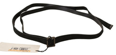 Costume National Black Leather Metal Buckle Waist Belt -   -  Costume National.