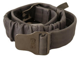 Costume National Gray Leather Silver Buckle Waist Belt -   -  Costume National.