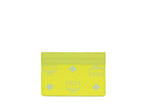 MCM Spectrum Diamond Mini Neon Yellow Visetos Leather Card Case Holder Wallet -  Leather Card Holder for Men -  MCM.