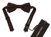 Dolce & Gabbana Brown Dotted Silk Adjustable Neck Papillon Bow Tie -  Neckties, Men -  Dolce & Gabbana.