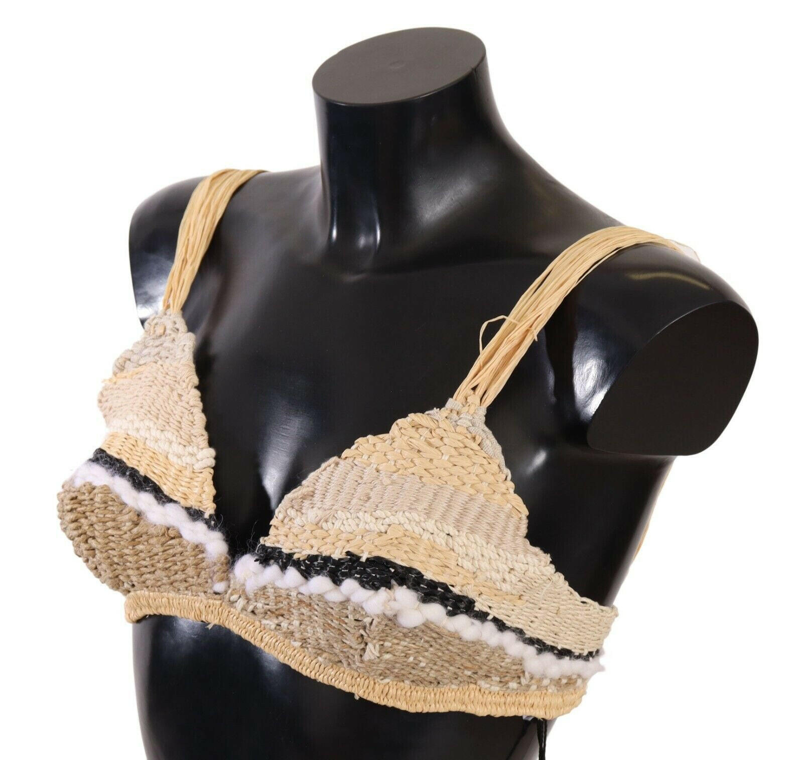 Dolce & Gabbana Beige Straw Raffia Woven Crochet Cover Up Top -   -  Dolce & Gabbana. Dolce & Gabbana Beige Straw Raffia Woven Crochet Cover Up Top -   -  Dolce & Gabbana.