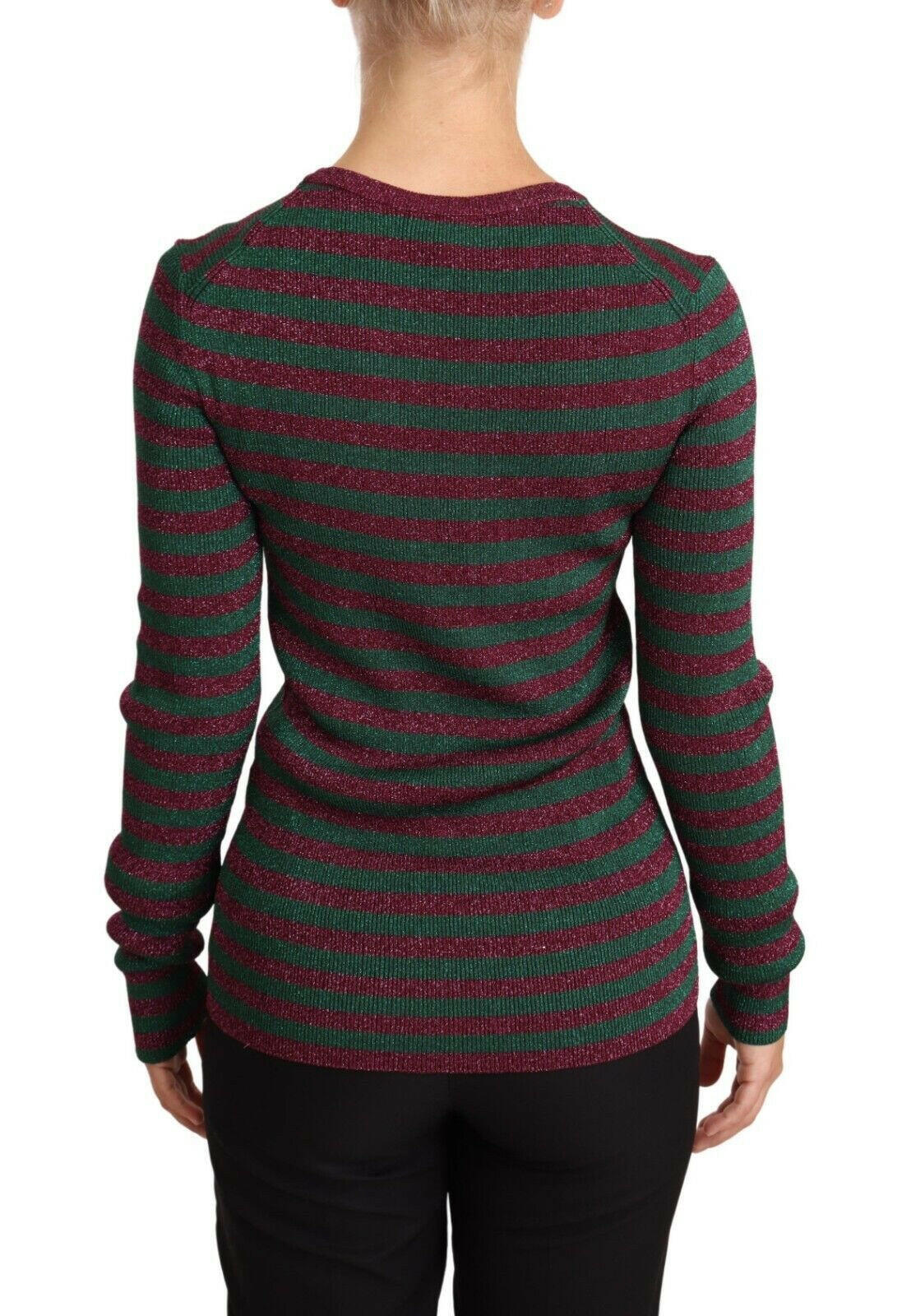 Dolce & Gabbana Multicolor Striped Crew Neck Pullover Sweater -   -  Dolce & Gabbana. Dolce & Gabbana Multicolor Striped Crew Neck Pullover Sweater -   -  Dolce & Gabbana.