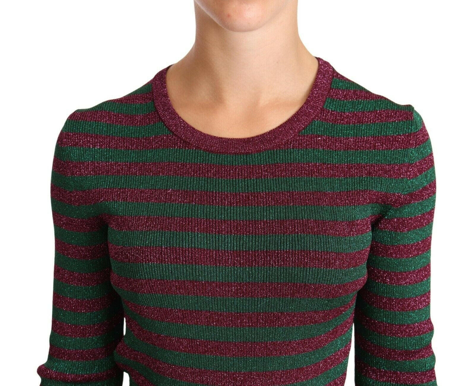 Dolce & Gabbana Multicolor Striped Crew Neck Pullover Sweater -   -  Dolce & Gabbana. Dolce & Gabbana Multicolor Striped Crew Neck Pullover Sweater -   -  Dolce & Gabbana.