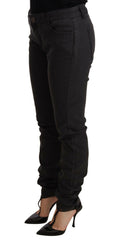 PINKO Black Cotton Stretch Skinny Mid Waist Women Denim Jeans -   -  PINKO.