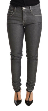 Acht Gray Low Waist Skinny Denim Trouser Jeans -   -  Acht.