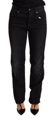 Ermanno Scervino Black Washed Straight Denim Trouser Cotton Jeans -   -  Ermanno Scervino.