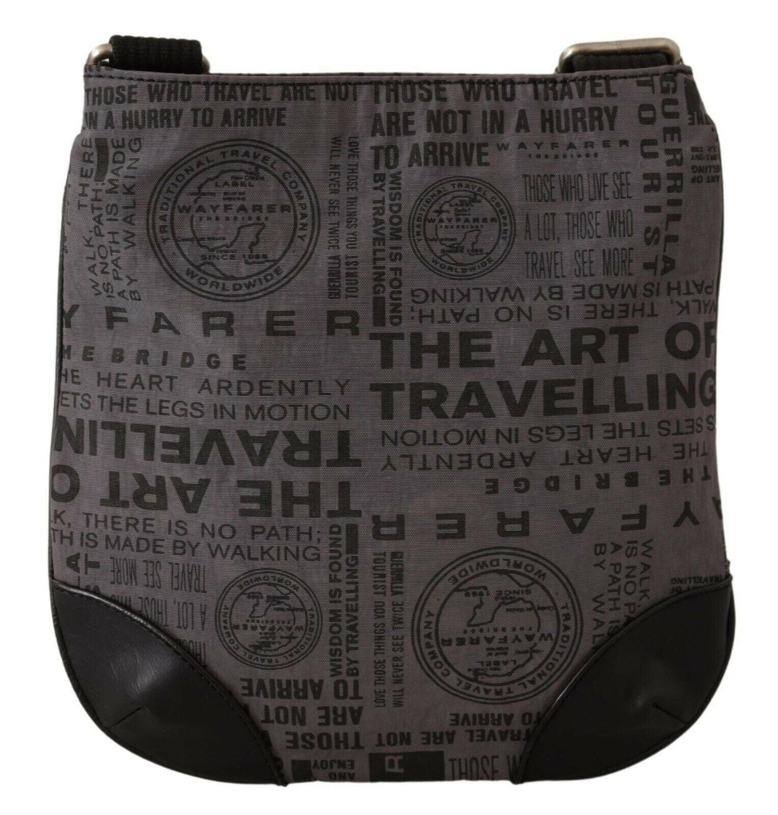 WAYFARER Gray Printed Logo Shoulder Crossbody Purse Bag -  Luxury Cross Body Bag for Women -  WAYFARER. WAYFARER Gray Printed Logo Shoulder Crossbody Purse Bag -  Luxury Cross Body Bag for Women -  WAYFARER.