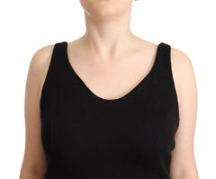 Ermanno Scervino Black Cotton Sleevelesss Tank Casual Top -   -  Ermanno Scervino.