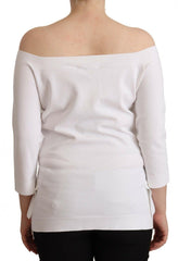 EXTERIOR White Long Sleeves Off Shoulder Women Top Blouse -   -  EXTERIOR.