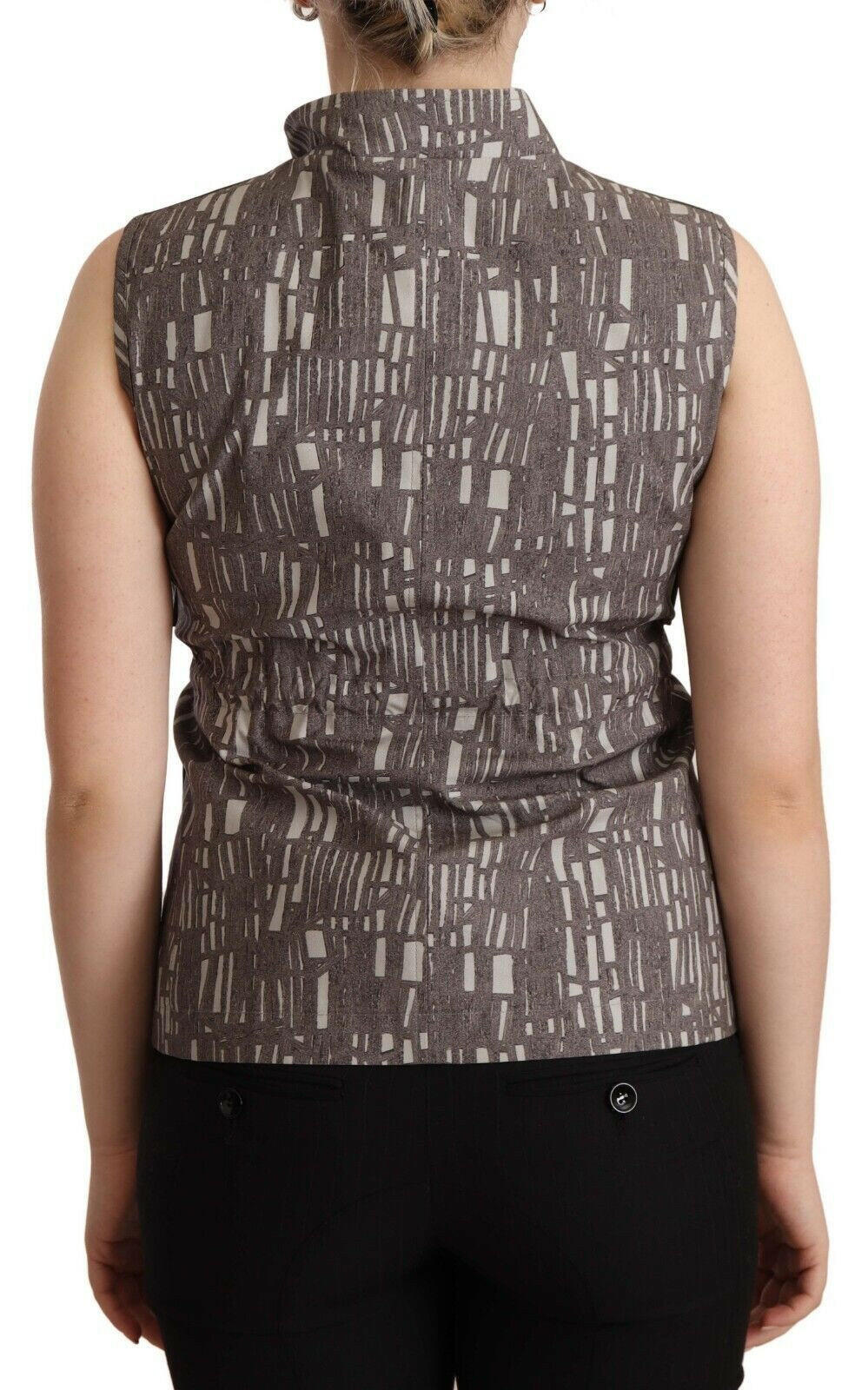 Comeforbreakfast Brown Black Vest Leather Sleeveless Top Blouse -   -  Comeforbreakfast. Comeforbreakfast Brown Black Vest Leather Sleeveless Top Blouse -   -  Comeforbreakfast.