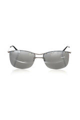 Frankie Morello Silver Metallic Fiber Men's Sunglass -   -  Frankie Morello.