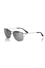 Frankie Morello Silver Metallic Fiber Men's Sunglass -   -  Frankie Morello.