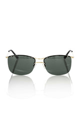Frankie Morello Black Metallic Fibre Men Sunglasses -   -  Frankie Morello.