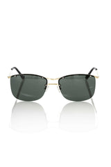 Frankie Morello Black Metallic Fibre Men Sunglasses -   -  Frankie Morello.