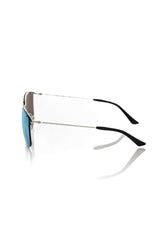 Frankie Morello Silver Metallic Fibre Men Sunglass -   -  Frankie Morello.