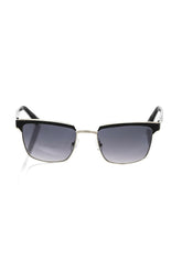 Frankie Morello Black Metallic Fiber Men Sunglass -   -  Frankie Morello.