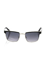 Frankie Morello Black Metallic Fiber Men Sunglass -   -  Frankie Morello.