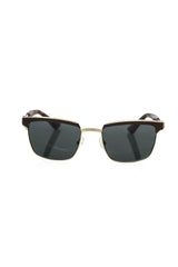 Frankie Morello Brown Metallic Fiber Men's Sunglass -   -  Frankie Morello.