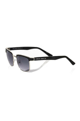 Frankie Morello Black Metallic Fiber Men Sunglass -   -  Frankie Morello.