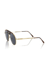 Frankie Morello Brown Metallic Fiber Men Sunglasses -   -  Frankie Morello.