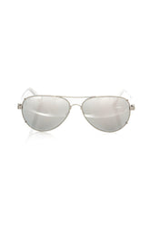 Frankie Morello Silver Metallic Fiber Men's Sunglass -   -  Frankie Morello.