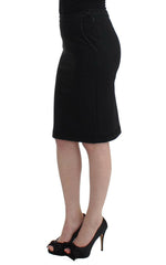 GF Ferre Black Straight Pencil Skirt -   -  GF Ferre.