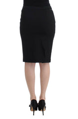 GF Ferre Black Straight Pencil Skirt -   -  GF Ferre.