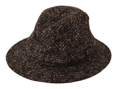 Dolce & Gabbana Gray Melange Blended Textured Tweed Hat -   -  Dolce & Gabbana.