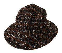 Dolce & Gabbana Multicolor Fabric Woven Wide Brim Bucket Hat -   -  Dolce & Gabbana.