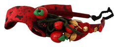Dolce & Gabbana Red Tiara Berry Fruit Crystal Bow Hair Diadem Headband -   -  Dolce & Gabbana.