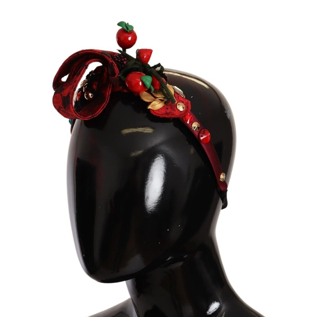 Dolce & Gabbana Red Tiara Berry Fruit Crystal Bow Hair Diadem Headband -   -  Dolce & Gabbana. Dolce & Gabbana Red Tiara Berry Fruit Crystal Bow Hair Diadem Headband -   -  Dolce & Gabbana.