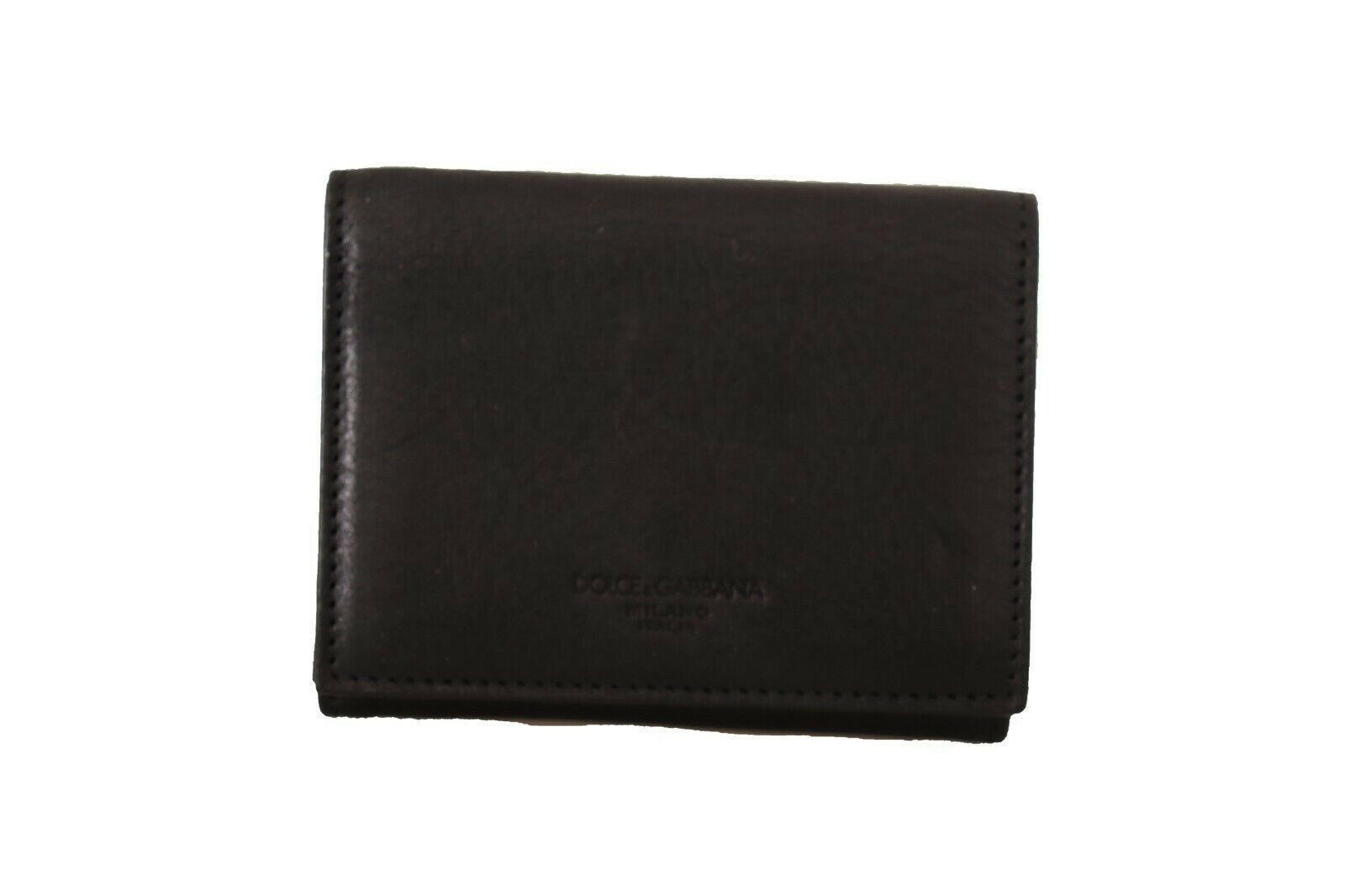 Dolce & Gabbana Black Leather Trifold Purse Belt Multi Kit Wallet -   -  Dolce & Gabbana.