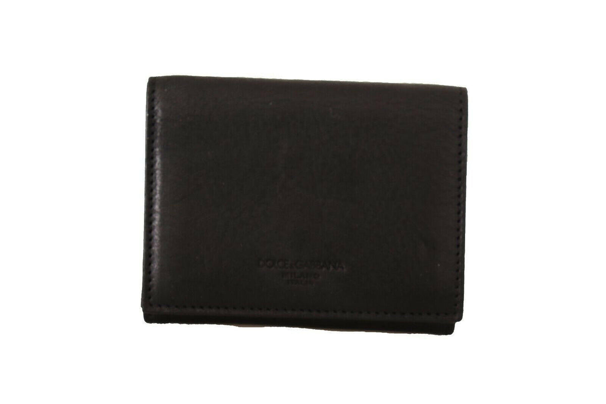 Dolce & Gabbana Black Leather Trifold Purse Belt Multi Kit Wallet -   -  Dolce & Gabbana.