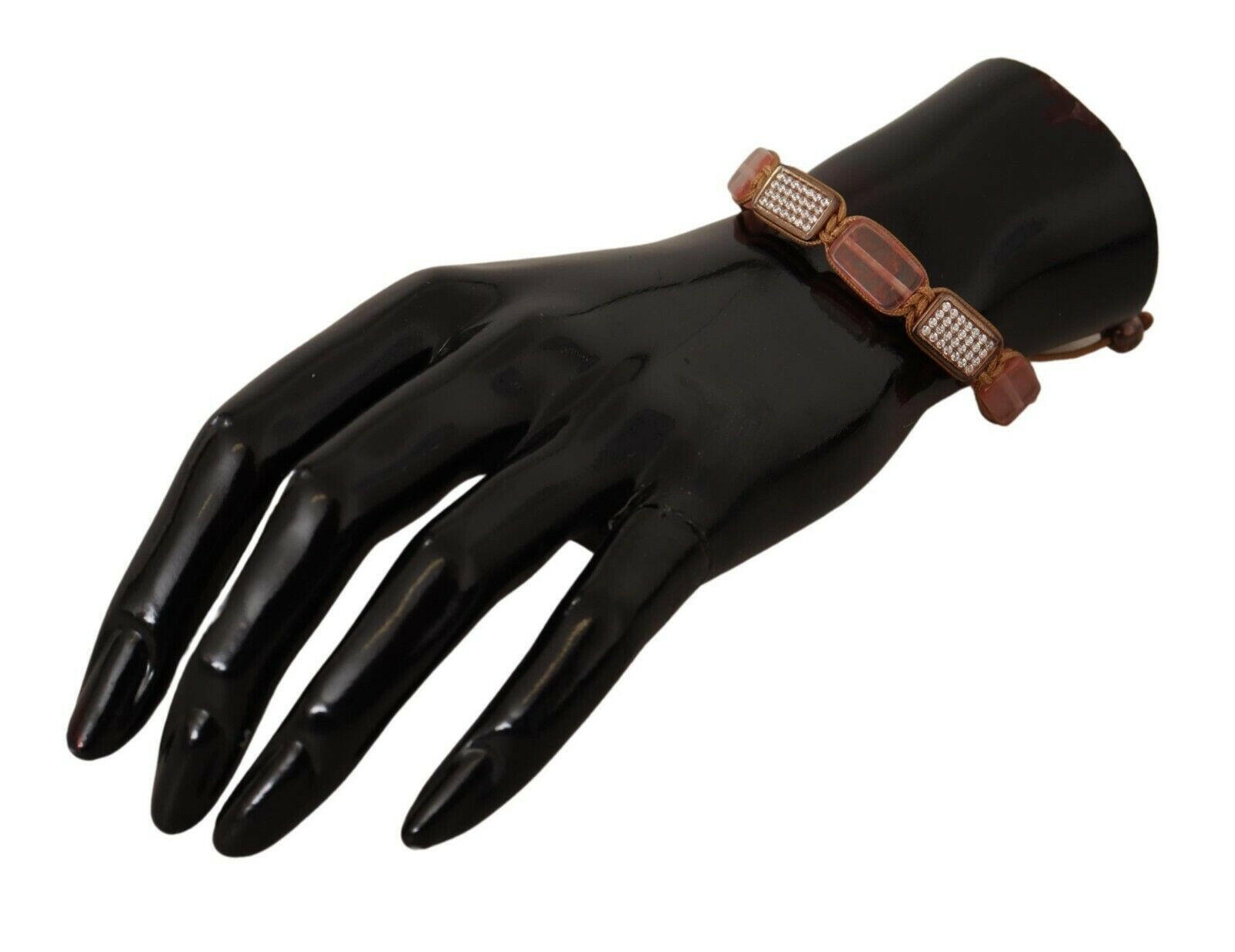 Nialaya Multicolor Crystals Logo Embellished Adjustable Bracelet -   -  Nialaya. Nialaya Multicolor Crystals Logo Embellished Adjustable Bracelet -   -  Nialaya.