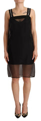Dolce & Gabbana Black Silk Stretch Crystal Sheath Mini Dress - - Dolce & Gabbana.