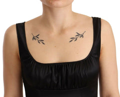 Dolce & Gabbana Black Silk Stretch Sheath Mermaid Midi Dress -   -  Dolce & Gabbana.