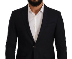 Domenico Tagliente Black Single Breasted One Button Suit Jacket -   -  Domenico Tagliente.