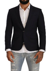 Domenico Tagliente Black Single Breasted One Button Suit Jacket -   -  Domenico Tagliente.