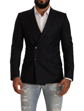 Dolce & Gabbana Black Dotted Double Breasted MARTINI Jacket -   -  Dolce & Gabbana.