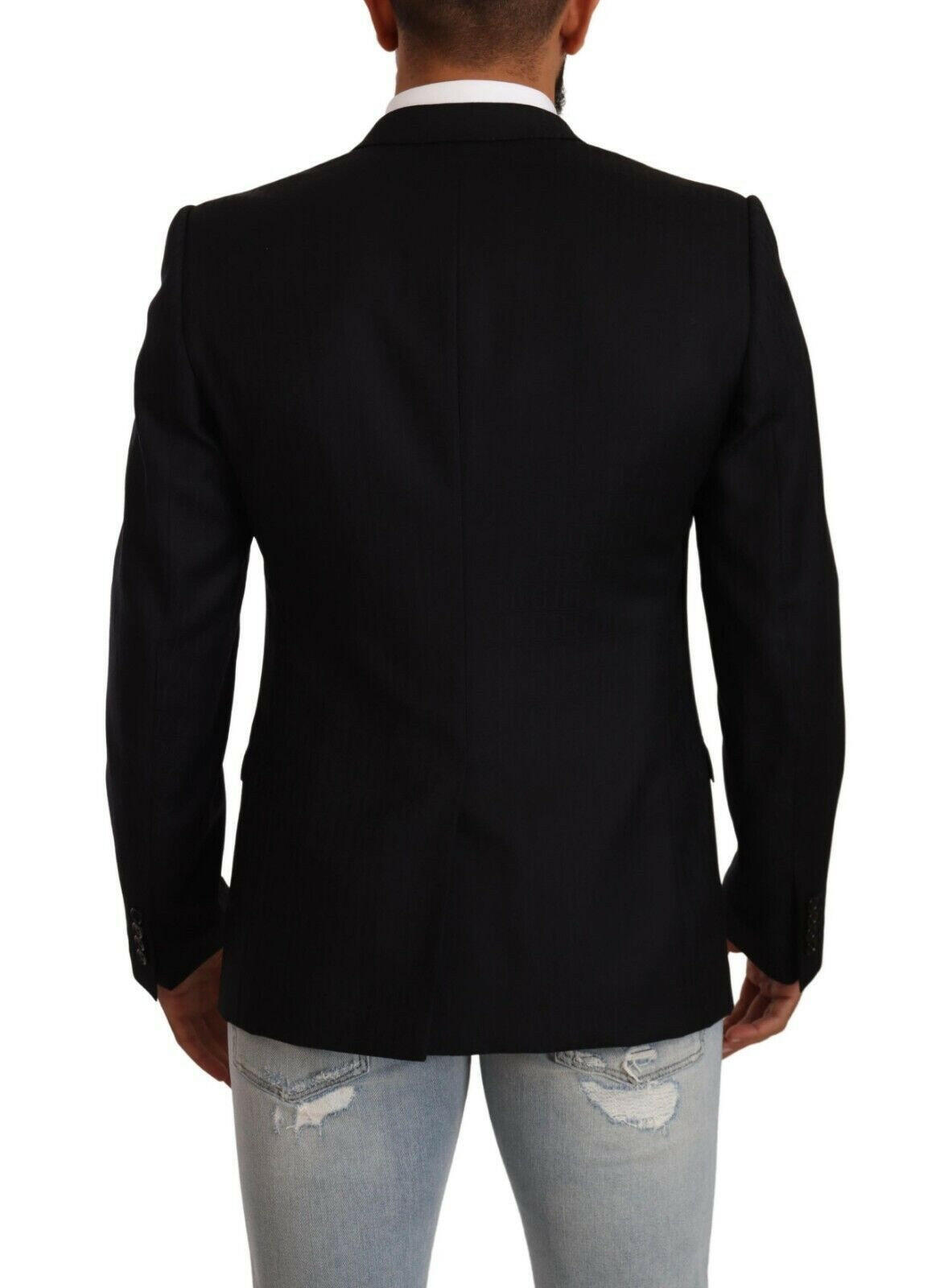 Dolce & Gabbana Black Wool Single Breasted Suit GOLD Jacket -   -  Dolce & Gabbana. Dolce & Gabbana Black Wool Single Breasted Suit GOLD Jacket -   -  Dolce & Gabbana.