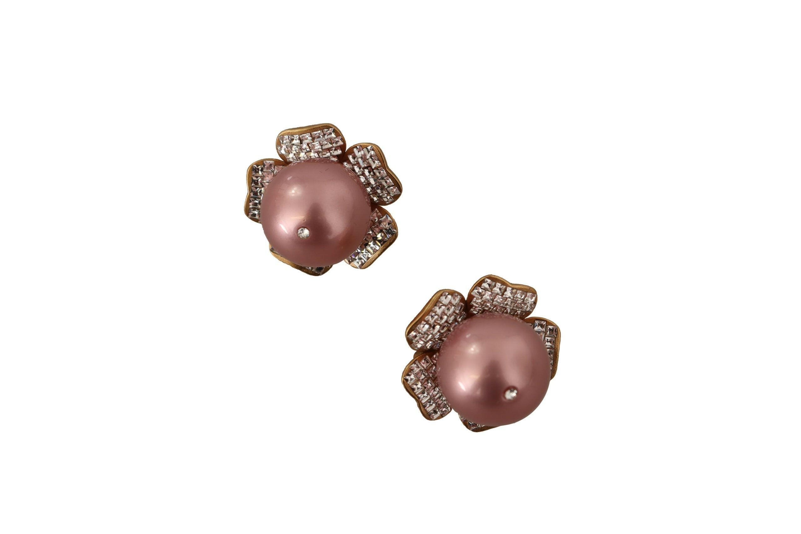 Dolce & Gabbana Gold Tone Maxi Faux Pearl Floral Clip-on Jewelry Earrings -   -  Dolce & Gabbana. Dolce & Gabbana Gold Tone Maxi Faux Pearl Floral Clip-on Jewelry Earrings -   -  Dolce & Gabbana.