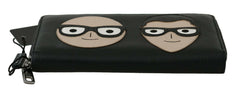 Dolce & Gabbana Black Leather #DGFAMILY Zipper Continental Mens Wallet -  Leather Wallet for Men -  Dolce & Gabbana.