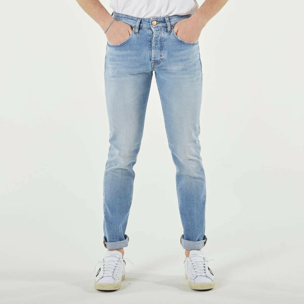 Don The Fuller Light Blue Cotton Men Jeans -   -  Don The Fuller.