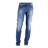 Bikkembergs Sleek Dark Blue Regular Fit Jeans -   -  Bikkembergs.