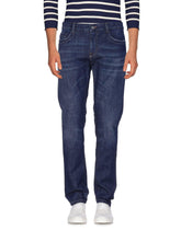 Bikkembergs Blue Cotton Men Jean -   -  Bikkembergs.