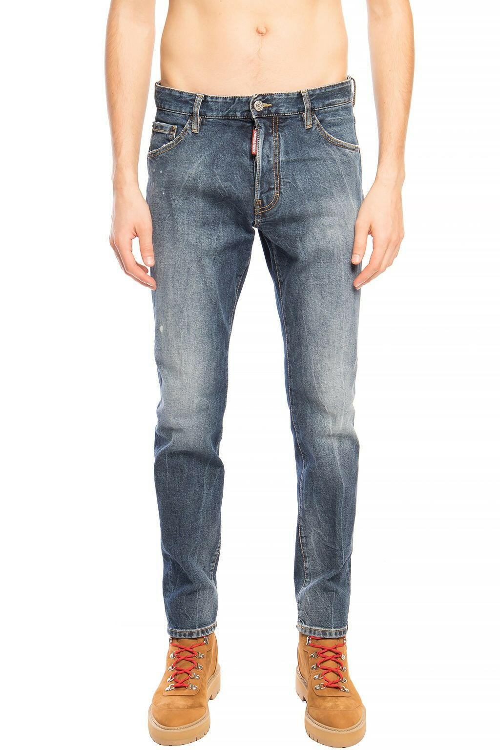 Dsquared² Navy Distressed 'Cool Guy Jean' Denim Pants -   -  Dsquared².