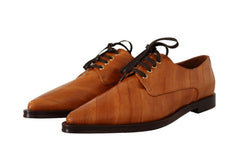 Dolce & Gabbana Brown Eel Leather Lace Up Formal Shoes -   -  Dolce & Gabbana.
