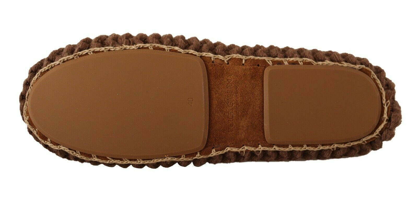 Dolce & Gabbana Brown Slip On Ballerina Flats Wool Knit Shoes -   -  Dolce & Gabbana. Dolce & Gabbana Brown Slip On Ballerina Flats Wool Knit Shoes -   -  Dolce & Gabbana.